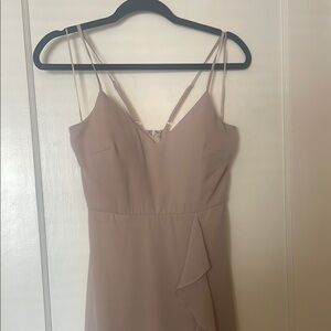 Birdy Grey Theresa Chiffon Dress- Taupe